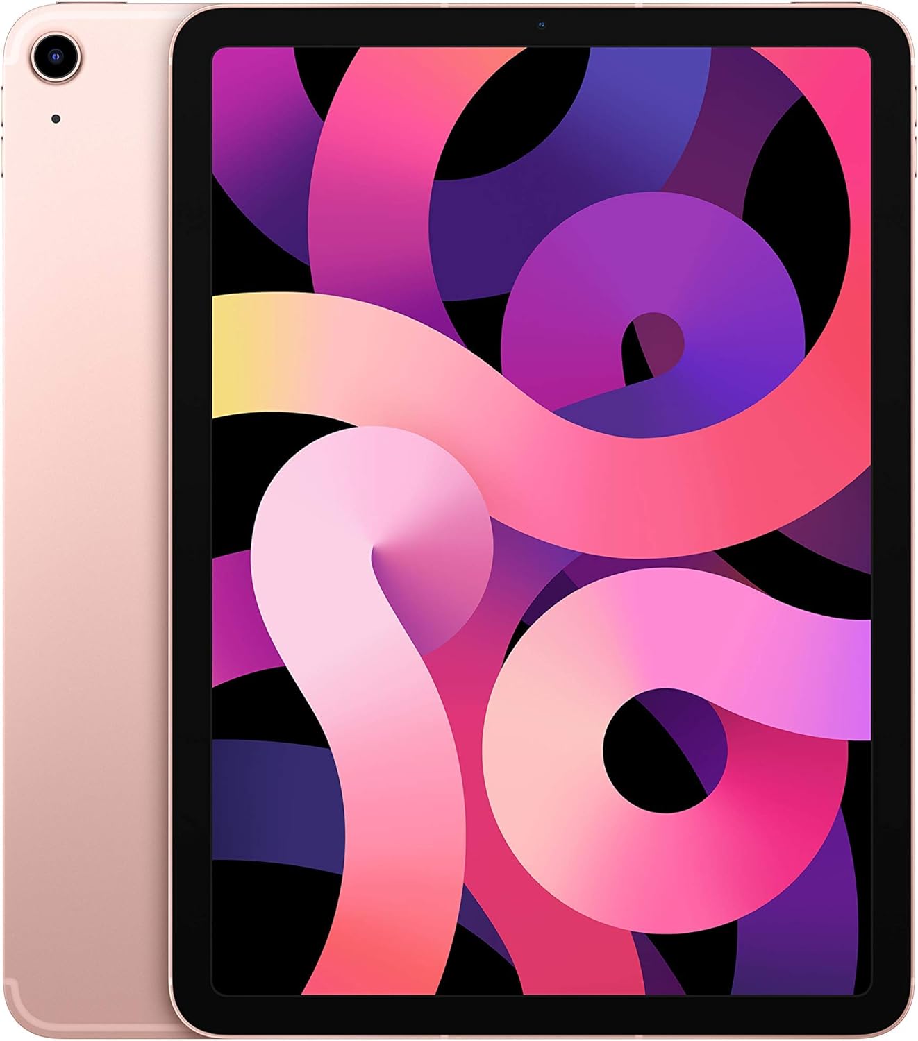 2020 Apple iPad Air (10,9-pouces, Wi-Fi + Cellulaire, 256 Go) Or Rose (Reconditionné)